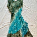 Revolve new with tags bead sequin rhinestone floral ruffle midi maxi length dress Photo 1