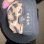 Edge sheer black blouse with cheetah print Photo 6