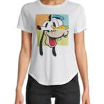 Disney  Juniors' Mickey and Friends Scoop‎ Neck T-Shirt Photo 1