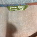 Jade Asymmetric Butterfly Top‎ Size L/XL Short Sleeve Casual Boho Colorful Print Photo 4