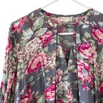 Altar'd State  Floral Tunic Swing Dress Gray Pink Size Small Casual Cute Photo 1