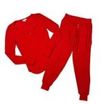 P.J. Salvage  - Textured Essentials Lounge Set in Red Photo 0