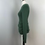 n:philanthropy Green Gavin Cutout Ruched Long-Sleeve Soft T-Shirt Large NEW Photo 8