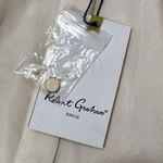 Robert Graham NWT 100% Silk Ivory Long Sleeve Button Down Shirt Blouse XS Lexi Photo 8