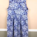 Aritzia  Sunday Best Women’s Floral Blue and White Sleeveless Dress Photo 4
