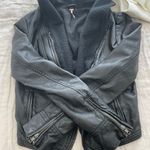 Free People Black Leather Jacket Photo 0