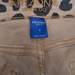 Arizona Jeans Arizona Jean Company Tan & Black Leopard Print Cutoff Denim Shorts Size 9 Photo 3