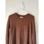 Old Navy  Women's Brown Speckled Knit Crew Neck Sweater Medium Preppy Casual Photo 2