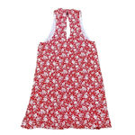 Lulus  Red White Floral Print Shift Dress Flowy Keyhole Back Size Medium NWT Photo 5