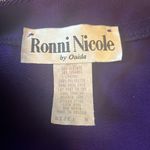 Ronni Nicole  Elegant Purple 2PC.evening gown with jacket in purple silver size 8 Photo 5
