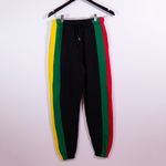 Cross Colors Cotton Blend Fleece Lined Multi Color Stripe Joggers Sweatpants XS Photo 0