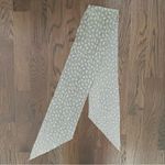 Anthropologie Anthro Vintage Paisley Print Oblong Angle Scarf Sage Green, Cream, Yellow 62" l Photo 5