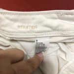 American Eagle  button fly stretch‎ cream cuffed jean shorts women’s size 0 Photo 1