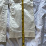 Uniqlo Like new:  cream colored elastic waist cotton slacks Photo 6