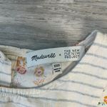 Madewell  x The New Denim Project Patchwork Stripe Short Sleeve Top S46 Photo 4