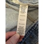 frame denim FRAME Rosette Puffed Sleeve Denim Light Blue Jean Jacket Size Small Photo 8