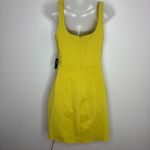 EXPRESS Yellow tie wrap skirt scoop neck Dress Yellow low back NWT Size small Photo 4