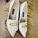 Nine West  Zoro Leather Tailored
Pumps in Ivory - Size 7.5 super clean shoes Photo 2