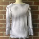Cable & Gauge Striped Bell Sleeved Sweater Photo 4