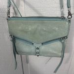 Botkier  Trigger Womens Blue Leather Studded Zipper Crossbody Shoulder Bag EUC Photo 2