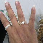 Boutique Gold Filled Ring CZ Heart Center Stone with Baguettes Size 9 Photo 8