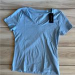 Tommy Hilfiger V Neck Tee BLUE Large NWT Photo 3