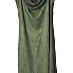 Cider Mesh Floral Ruched Midi Dress Photo 0