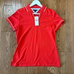 Tommy Hilfiger  NWT red cotton polo shirt large Photo 6