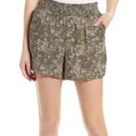 WIT & WISDOM smocked waist high rise pull on shorts moon rock Size Small Green Photo 0