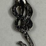 Snake Skull Pendant Charm for Necklace Silver Color Metal Goth Photo 11