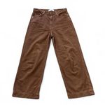 Etica Wide leg crop brown pants Size 27 Photo 0