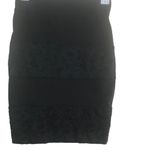 Joe B  pencil black skirt with lace size a small Photo 6