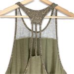 Gymshark  Olive Green Briad Detail High Neck Camo Trim Tank Top Photo 4