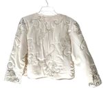 Natori  Neiman Marcus Vintage Jacket Bustier Set Satin Embroidered Pearl Small Photo 3