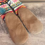 Fair Isle Soft Sole Slippers Colorful Knit 9” bottom sole Blue Size undefined Photo 3