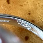 Natural Aquamarine Cocktail Ring Size 6 Silver Photo 5