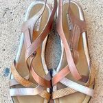 Ecco Felicia gold strappy sandal with Velcro strap 40 Photo 0