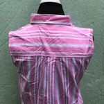 Nautica  Pink & White Striped Tie Waist Top S NWT Photo 9
