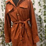 SheIn Orange Buttoned Mini Dress Photo 1