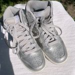 Nike Dunk High Silver Glitter Shoes Women Size 6 Photo 1