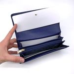 Furla NWT  Classic XL Bifold Wallet Navy Blue Photo 3