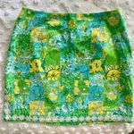 Lilly Pulitzer VTG Crazy Quilt Patch Mini Skirt Womens Size 12 Patchwork Photo 1