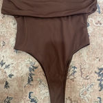 Boutique brown off the shoulder top Photo 0