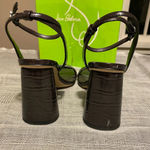 Sam Edelman “Kia” purple strappy heeled sandals. Embossed heel. Size 38.5 Photo 2