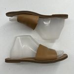 Madewell  Size 7 The Boardwalk Post Slide Sandal in Leather Beige Tan Lightweight Photo 3