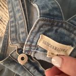 Dance & Marvel Distressed Denim Overalls in Size Medium Photo 3