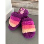 UGG  BERRYLICIOUS MULTI FLUFF YEAH SLIDE SHEEPSKIN SLIPPERS Size 6 Photo 2