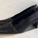 ROBERT CLERGERIE Vintage Brown Leather Kitten Heels Size 7.5 Photo 0