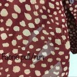 Papaya Printed Hi Low Long Sleeves Sheer Top Photo 7