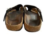 Birkenstock  Gizeh Unisex Leather Sandal Icy Metallic Azure Blue EU 38 US W 7/7.5 Photo 10